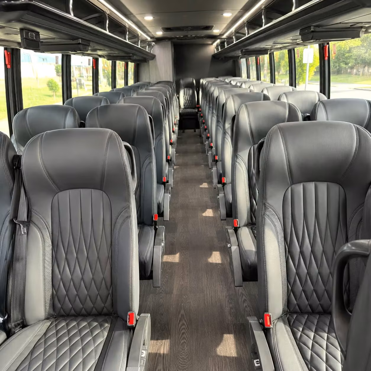 28 passenger minibus interior