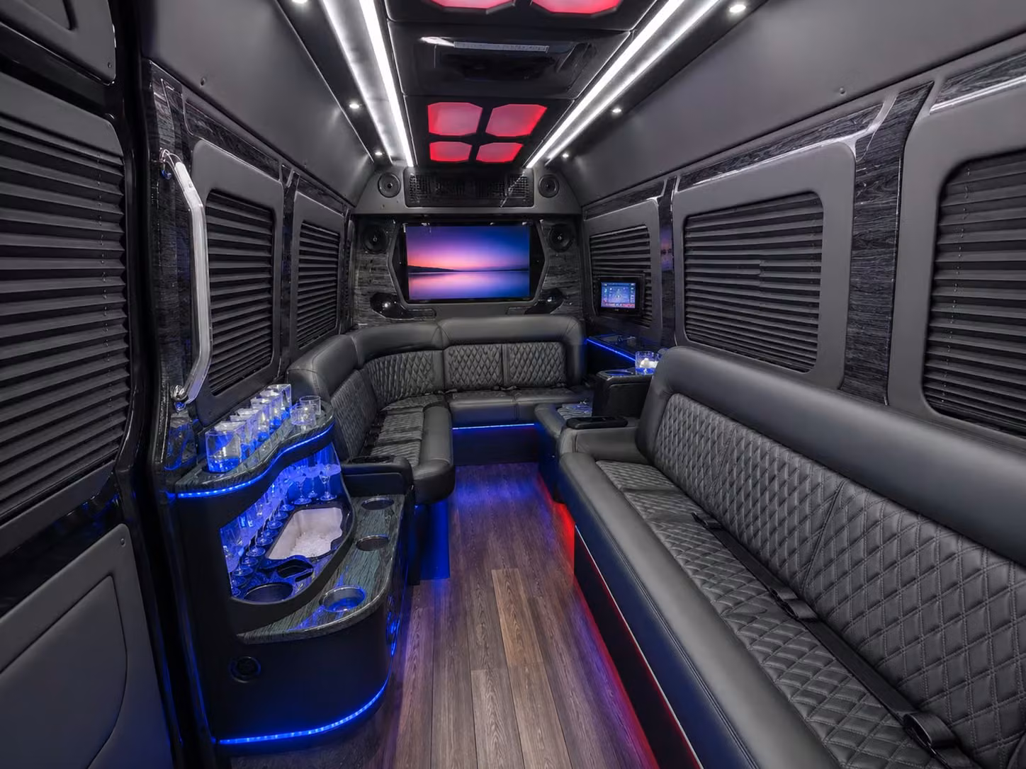 employee shuttle buses for sunrise corporate events and off site meetings