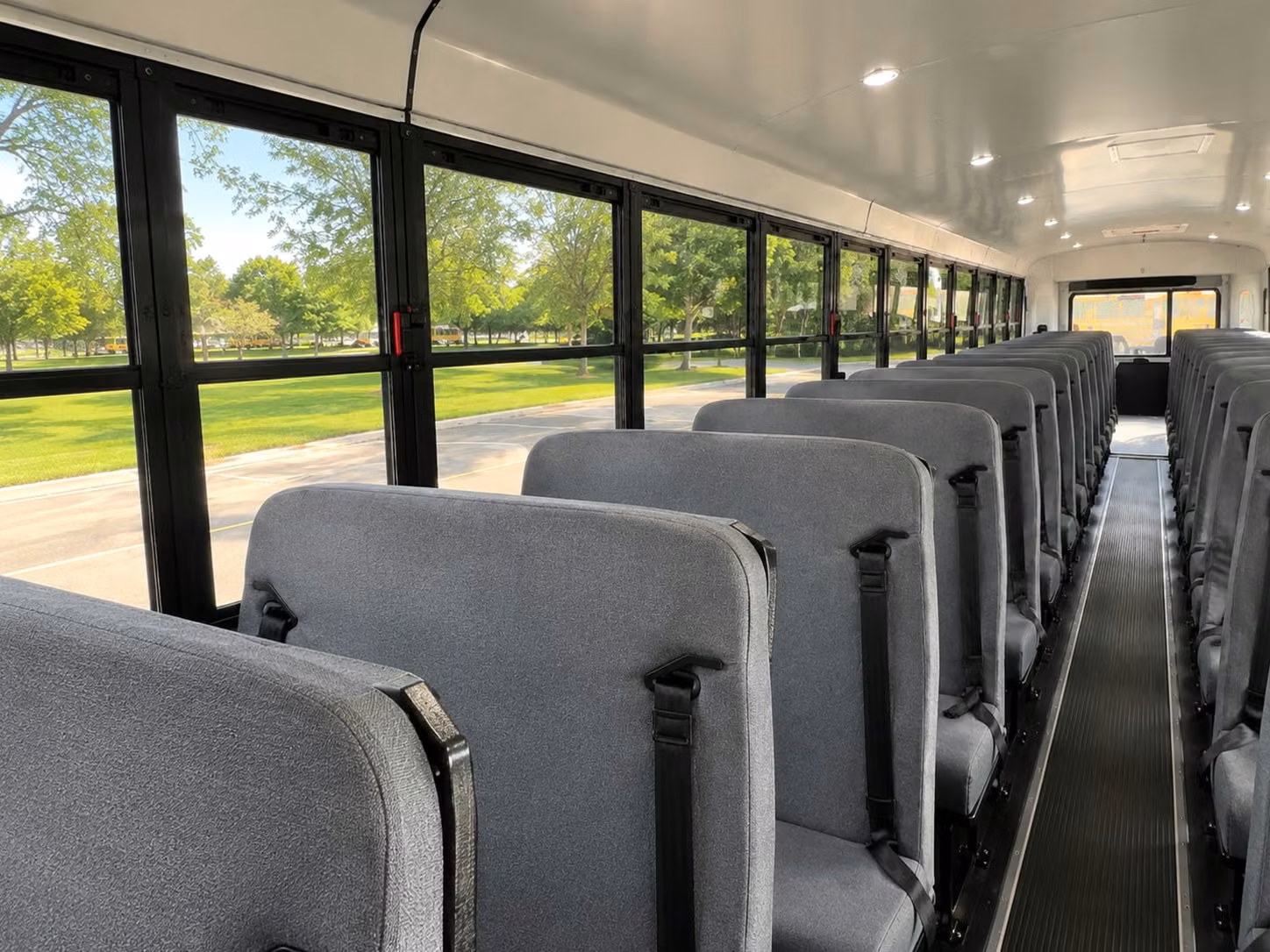 school bus inside