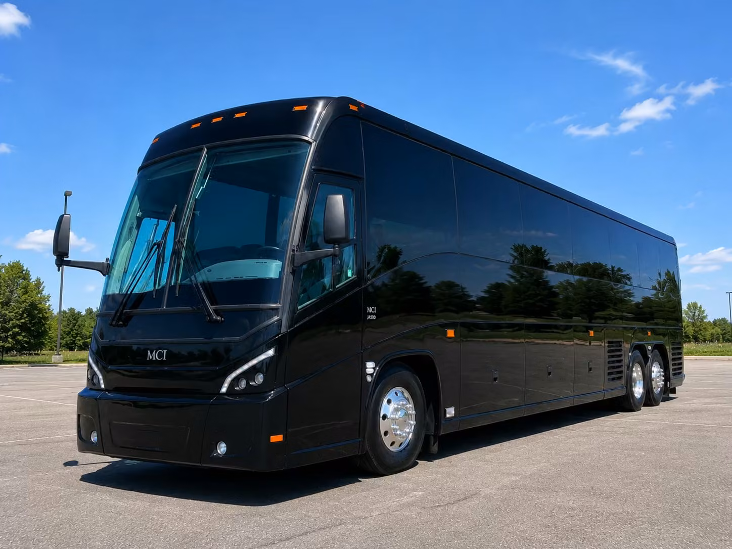 sunrise charter bus rental exterior